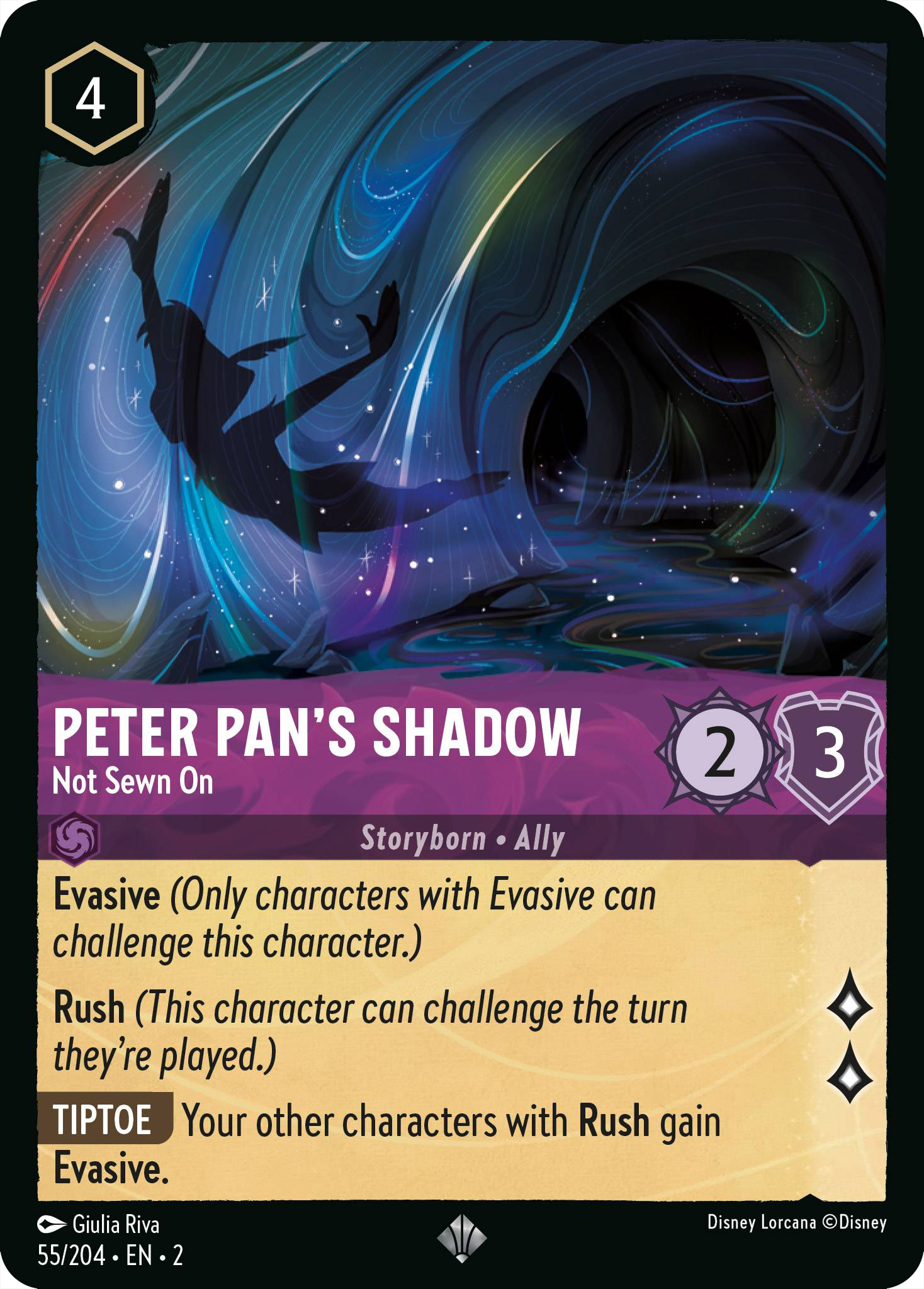 Peter Pan's Shadow - Not Sewn On alt